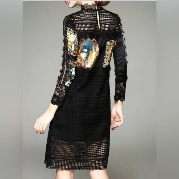 Vintage Silk & Lace Women’s Dress Size Small - Picture 1 of 16